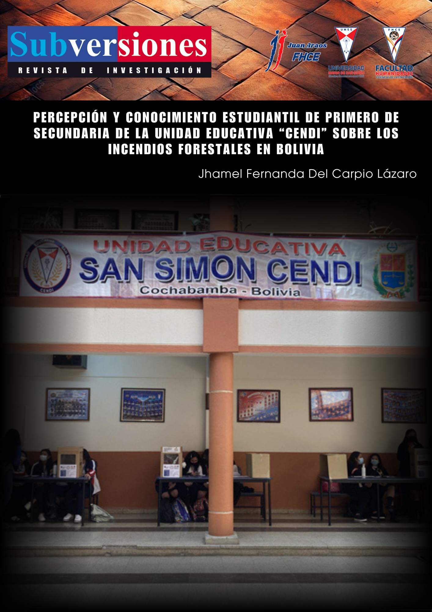 Percepción y Conocimiento Estudiantil de Primero de Secundaria de la Unidad Educativa “CENDI”