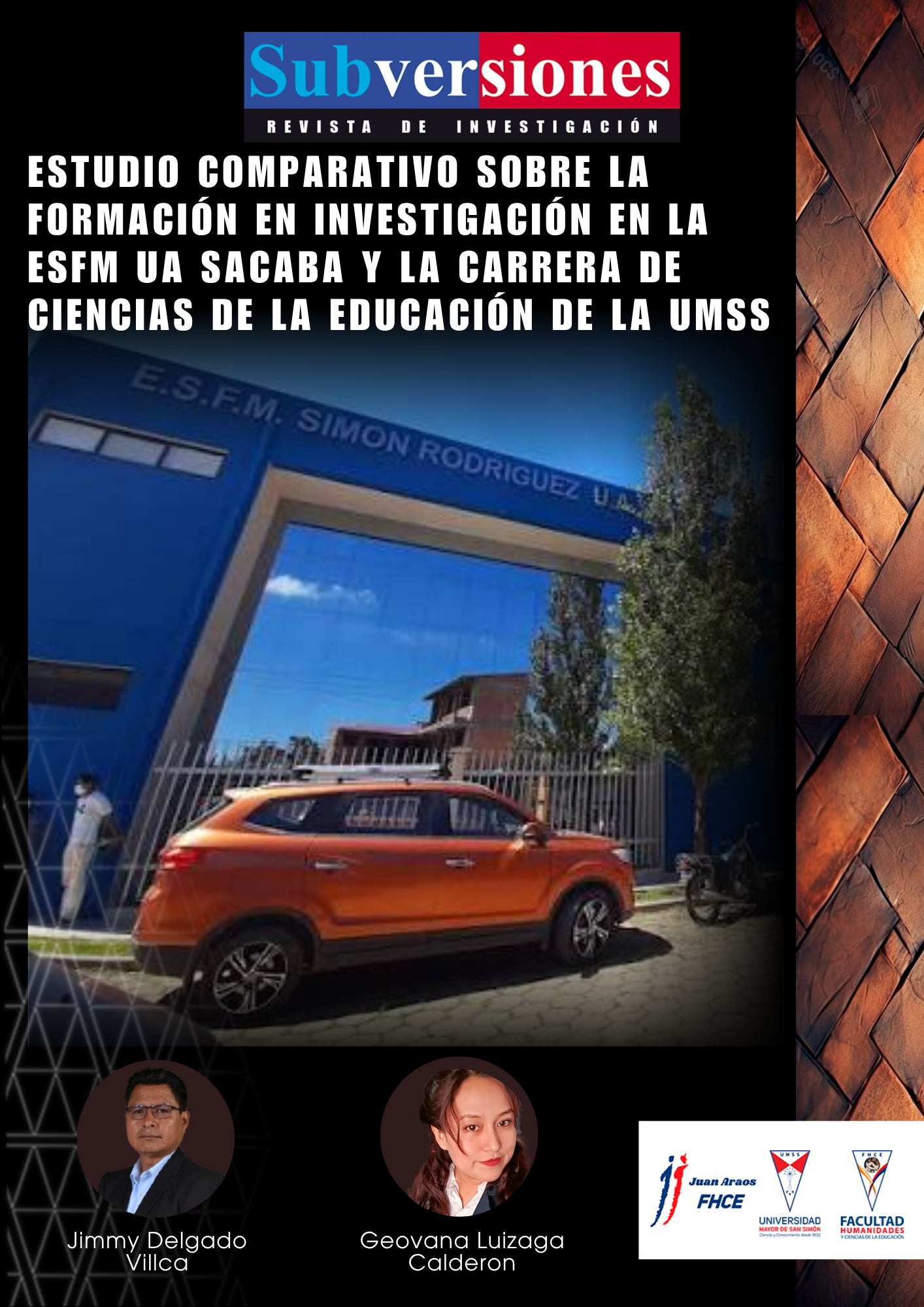 Estudio comparativo sobre la formación en investigación en la ESFM UA Sacaba y la carrera de Ciencias de la Educación de la UMSS