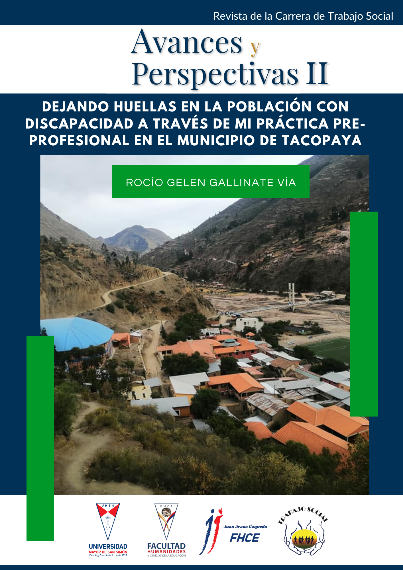Dejando huellas en la población con discapacidad a través de mi práctica preprofesional en el municipio de Tacopaya
