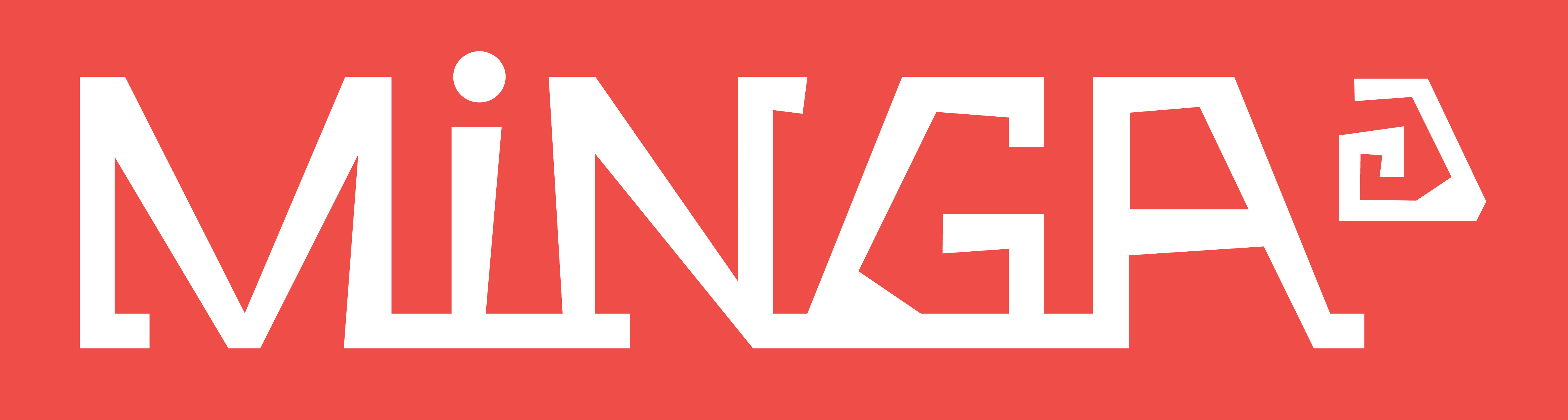 logo minga en rojo